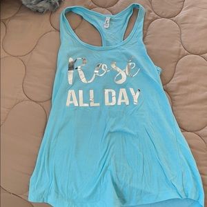 Rose all day tank top